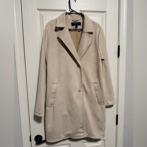 Marc New York Women's Faux Suede Tan Trench Coat